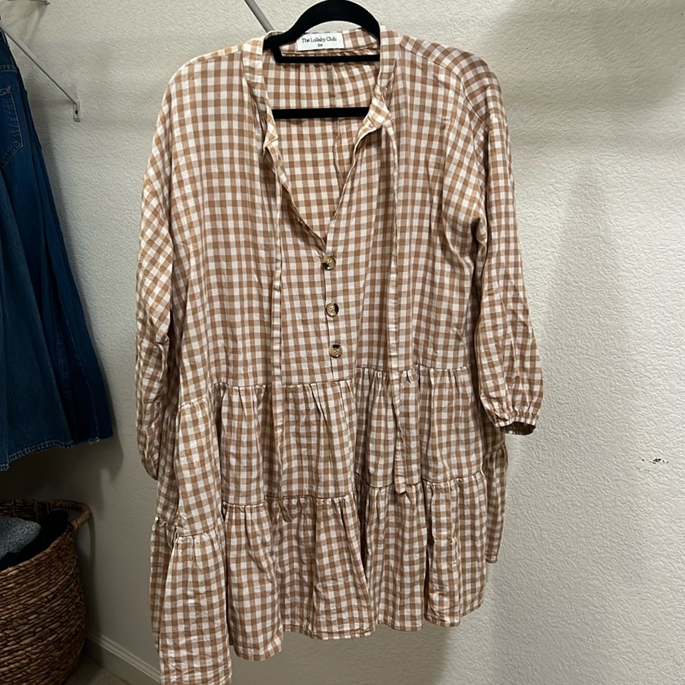 Lullaby Club Gingham Dress